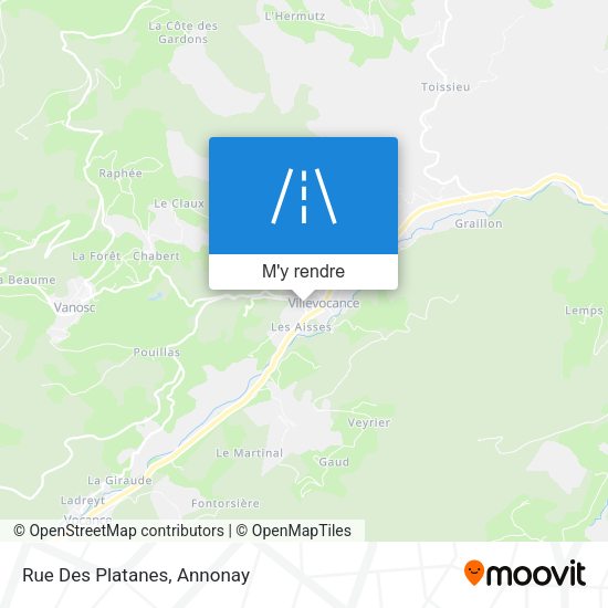 Rue Des Platanes plan