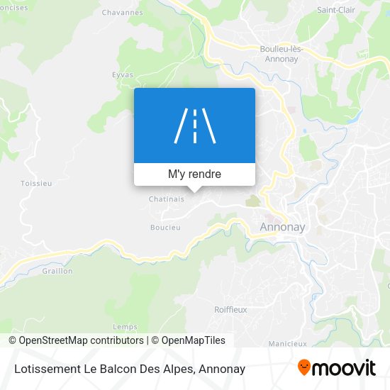 Lotissement Le Balcon Des Alpes plan