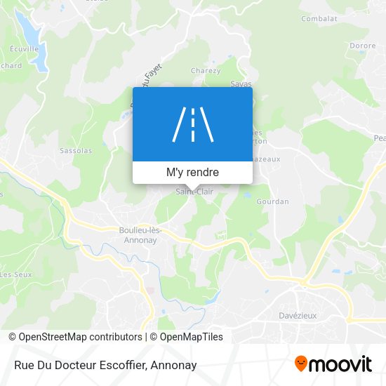 Rue Du Docteur Escoffier plan