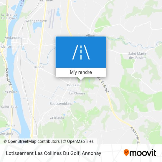 Lotissement Les Collines Du Golf plan