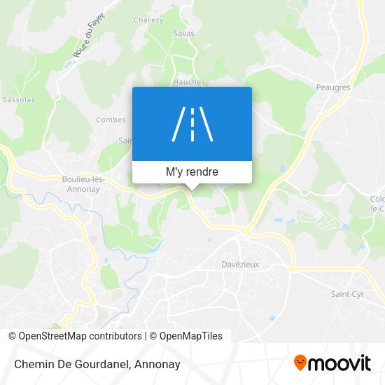 Chemin De Gourdanel plan