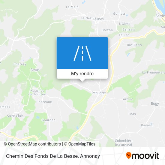 Chemin Des Fonds De La Besse plan