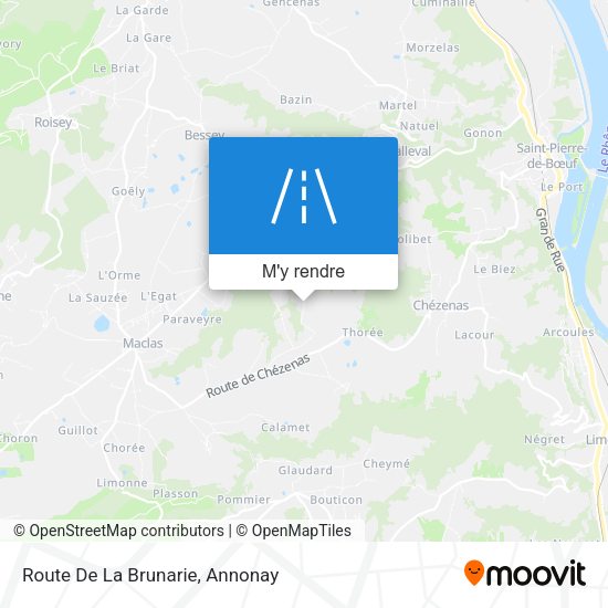 Route De La Brunarie plan