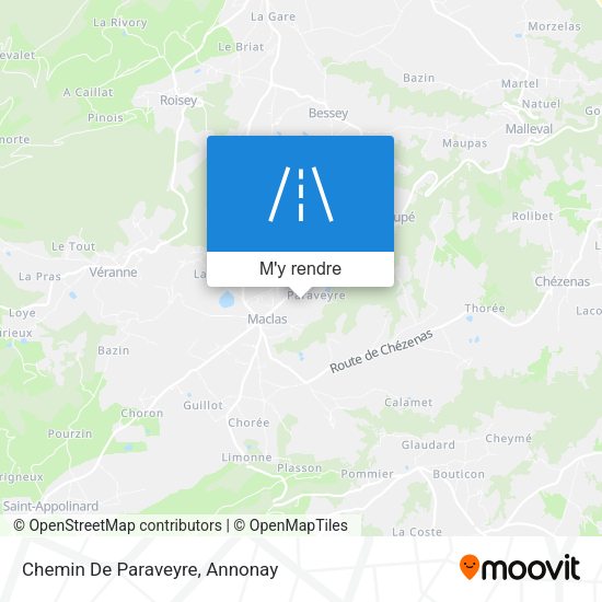Chemin De Paraveyre plan