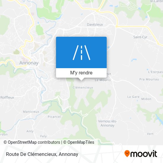 Route De Clémencieux plan