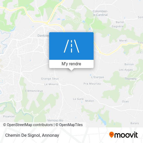 Chemin De Signol plan