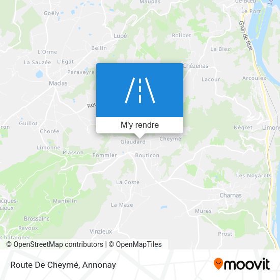 Route De Cheymé plan