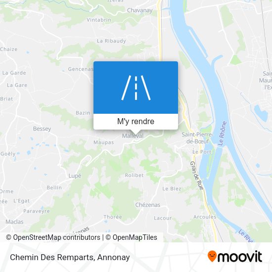 Chemin Des Remparts plan