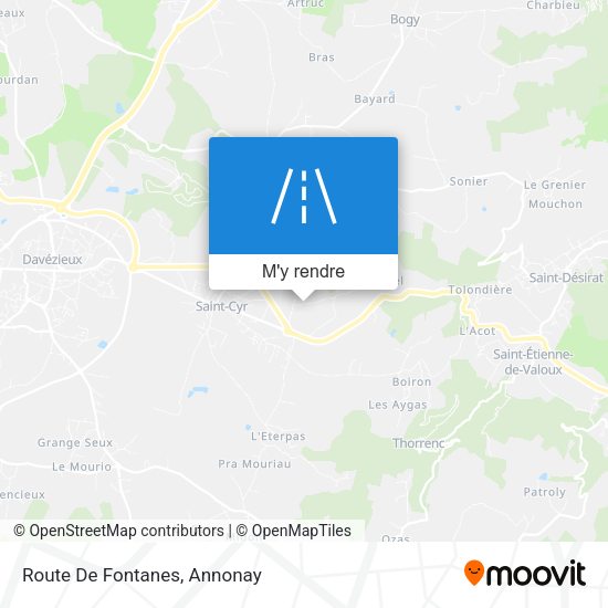 Route De Fontanes plan