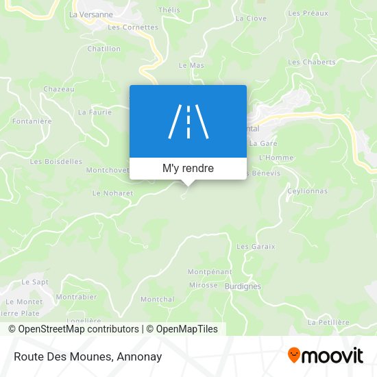 Route Des Mounes plan
