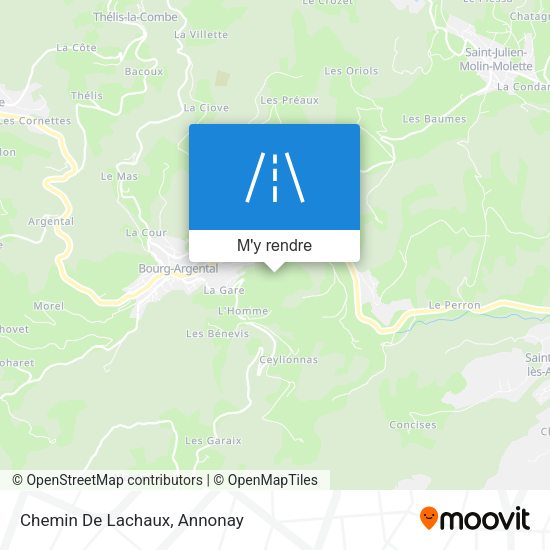 Chemin De Lachaux plan