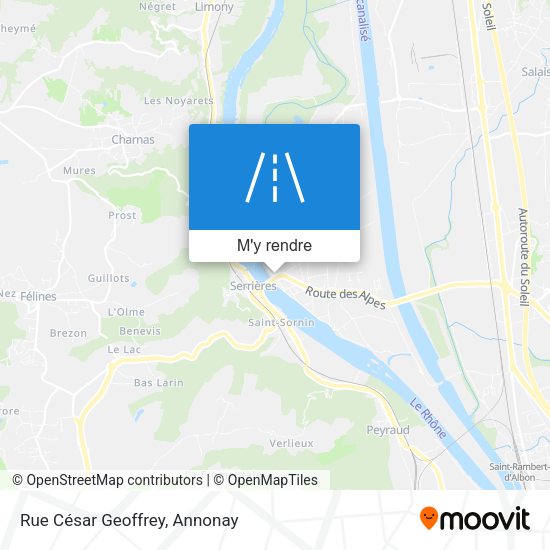 Rue César Geoffrey plan