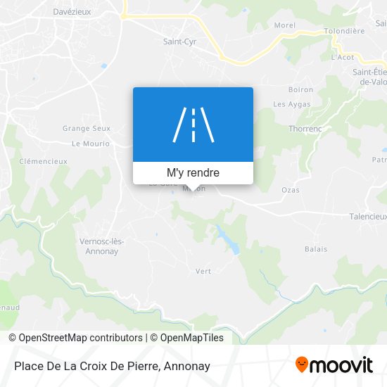 Place De La Croix De Pierre plan
