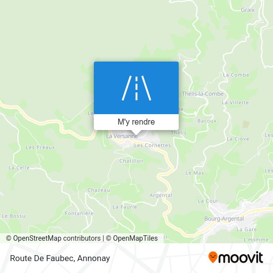 Route De Faubec plan