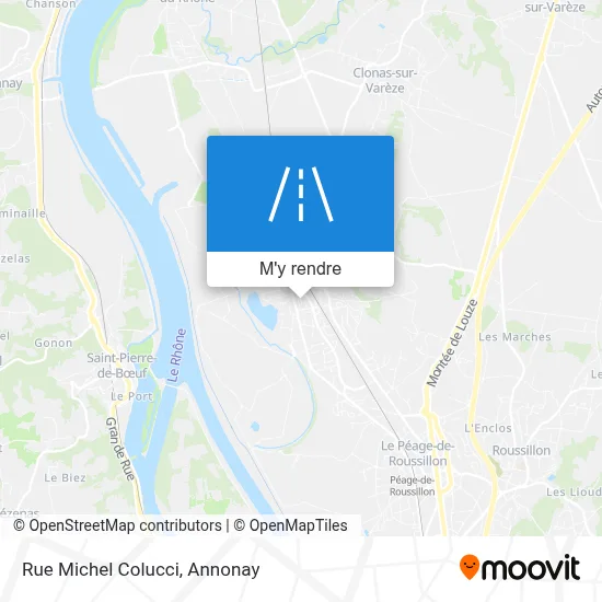 Rue Michel Colucci plan