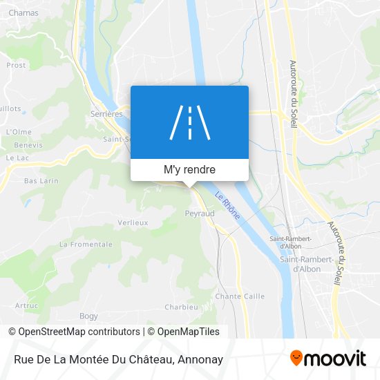 Rue De La Montée Du Château plan