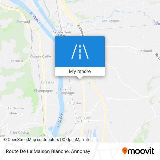 Route De La Maison Blanche plan