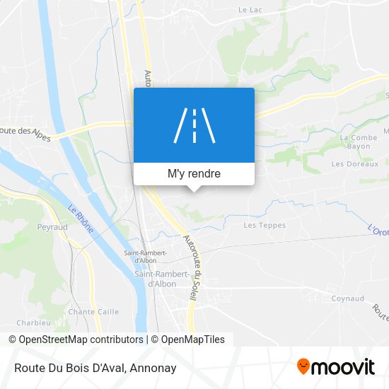 Route Du Bois D'Aval plan