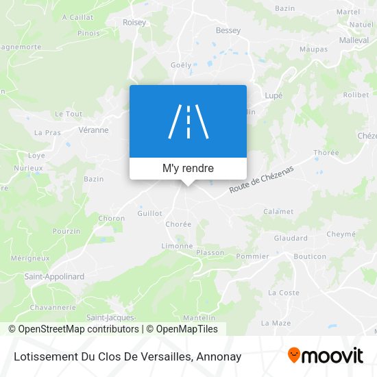 Lotissement Du Clos De Versailles plan