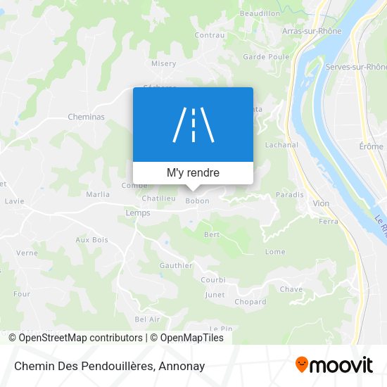 Chemin Des Pendouillères plan