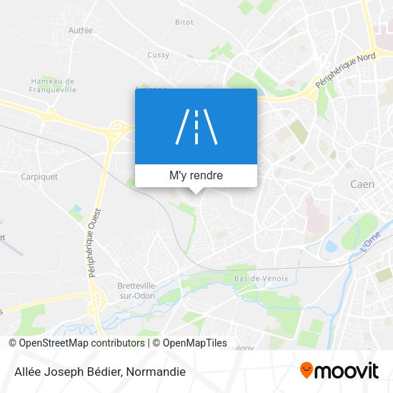 Allée Joseph Bédier plan
