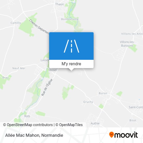 Allée Mac Mahon plan