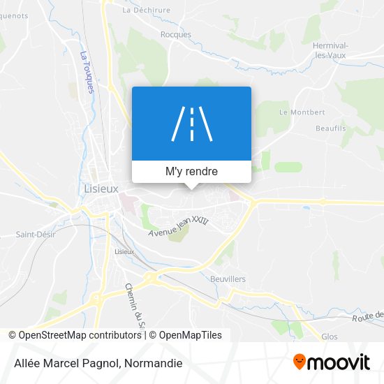 Allée Marcel Pagnol plan