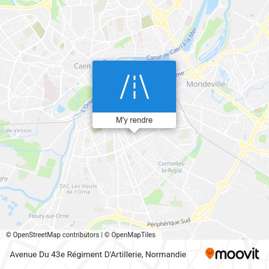 Avenue Du 43e Régiment D'Artillerie plan