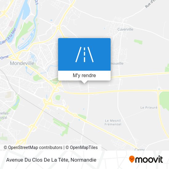 Avenue Du Clos De La Tête plan