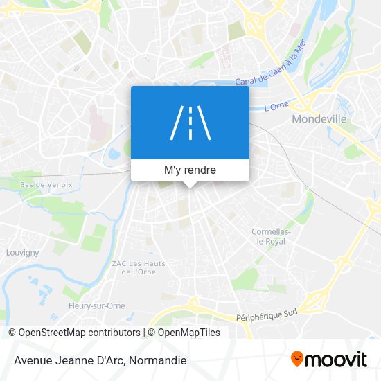 Avenue Jeanne D'Arc plan