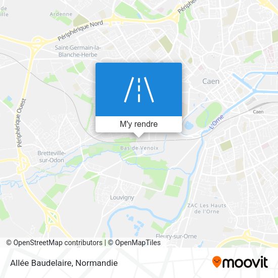 Allée Baudelaire plan