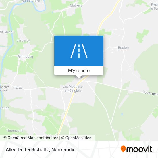 Allée De La Bichotte plan
