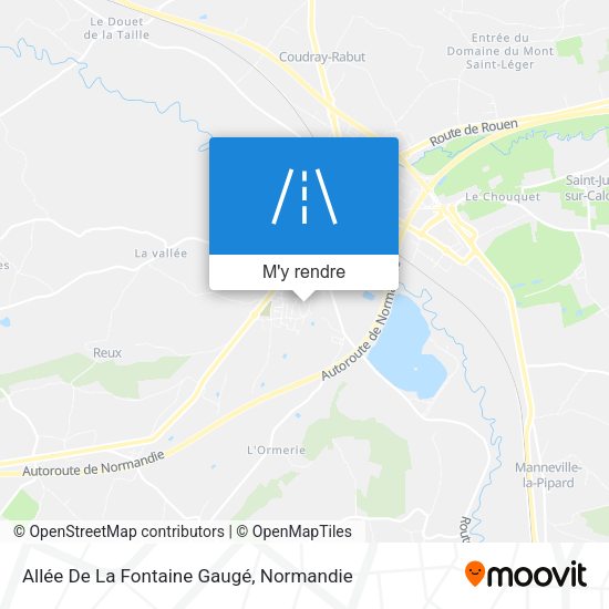 Allée De La Fontaine Gaugé plan