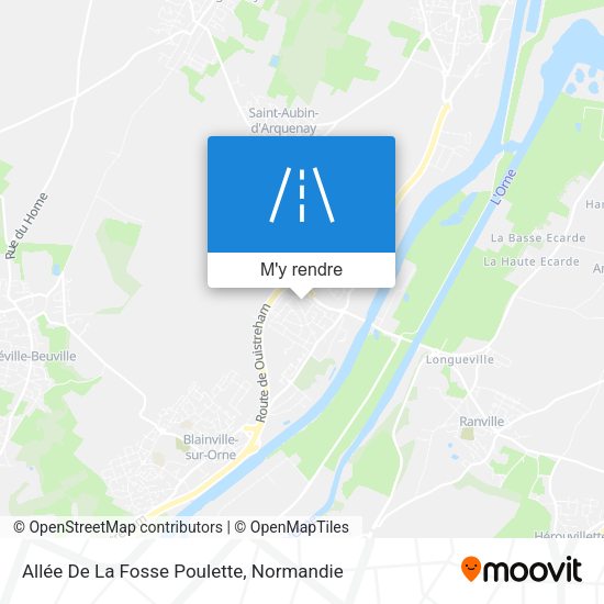 Allée De La Fosse Poulette plan