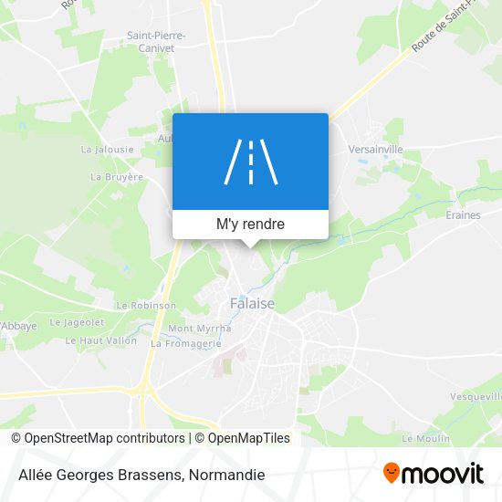 Allée Georges Brassens plan