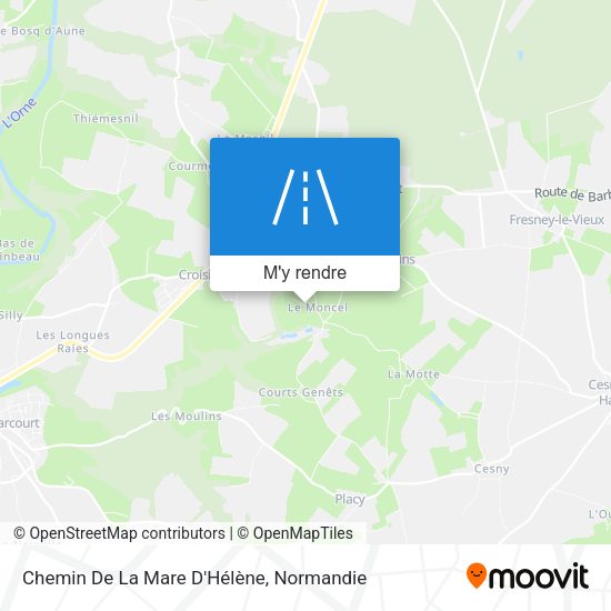 Chemin De La Mare D'Hélène plan