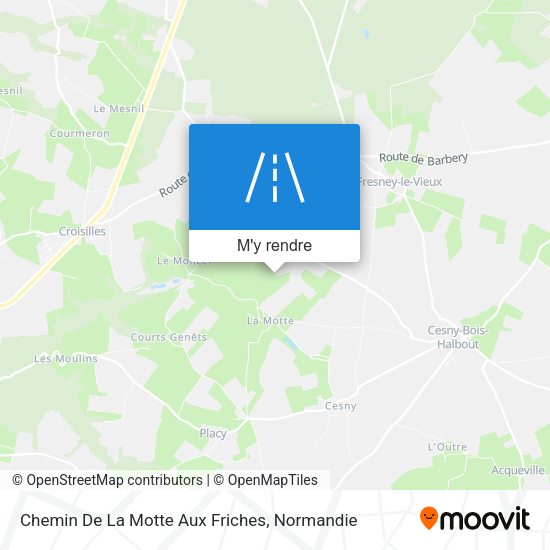 Chemin De La Motte Aux Friches plan