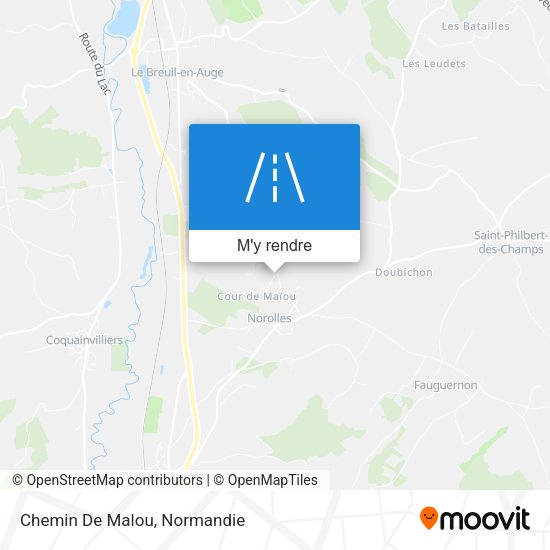 Chemin De Malou plan
