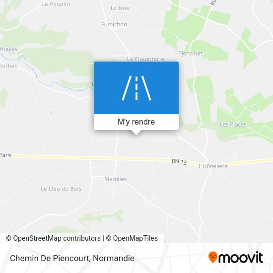 Chemin De Piencourt plan