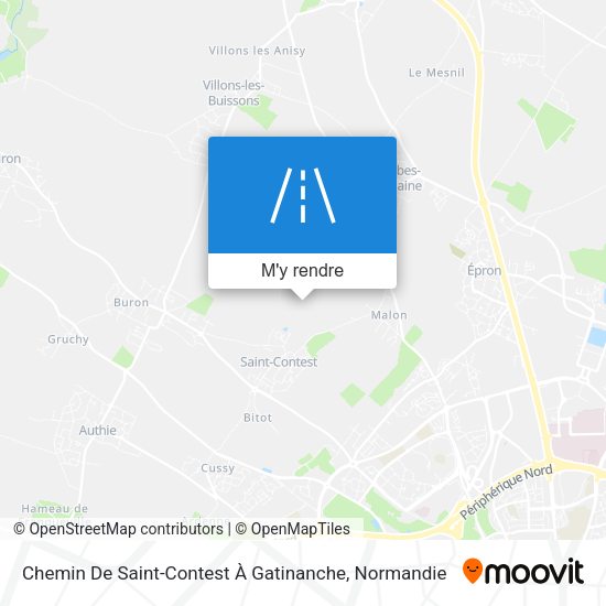 Chemin De Saint-Contest À Gatinanche plan