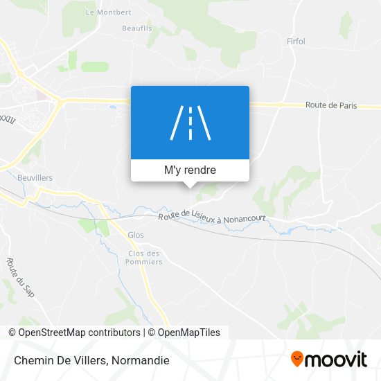 Chemin De Villers plan