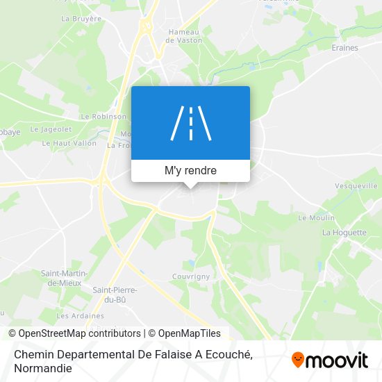 Chemin Departemental De Falaise A Ecouché plan