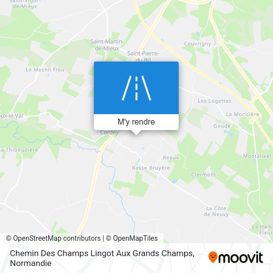 Chemin Des Champs Lingot Aux Grands Champs plan