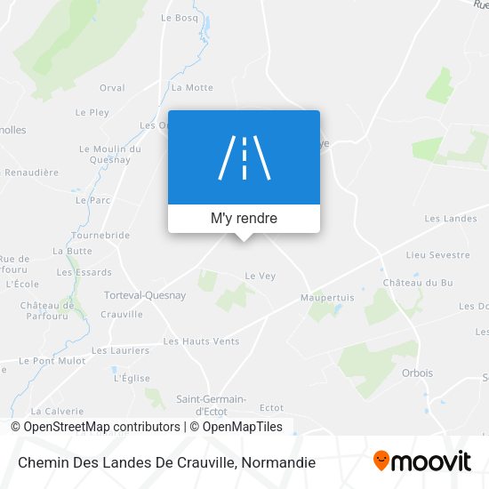 Chemin Des Landes De Crauville plan