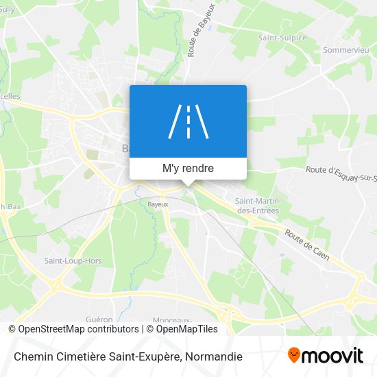 Chemin Cimetière Saint-Exupère plan