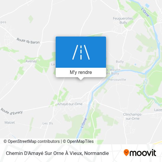 Chemin D'Amayé Sur Orne À Vieux plan