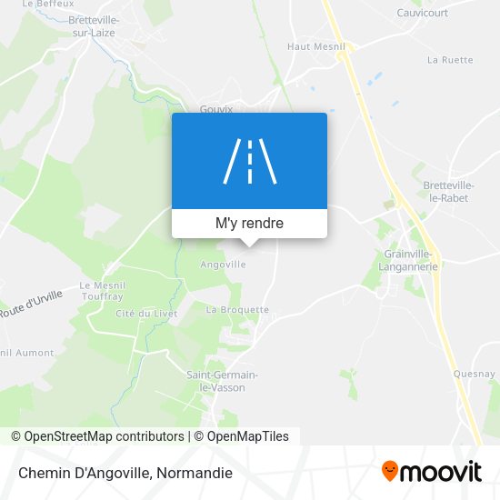 Chemin D'Angoville plan