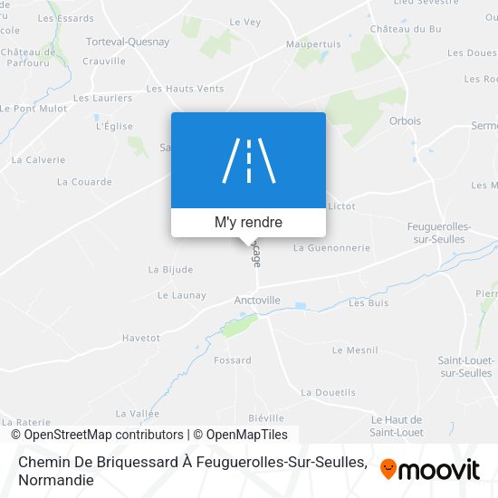 Chemin De Briquessard À Feuguerolles-Sur-Seulles plan