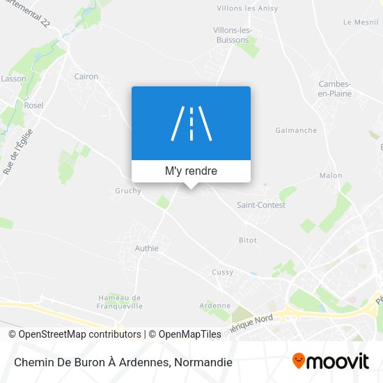 Chemin De Buron À Ardennes plan