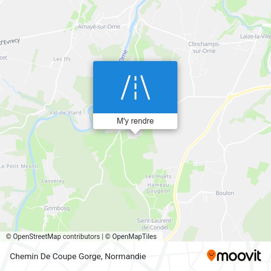 Chemin De Coupe Gorge plan